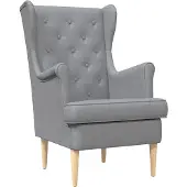 vidaXL fauteuil Gris clair tissu