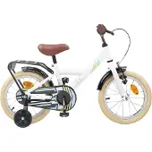 vidaXL Vélo pour enfant 16 pouces, pour les 4-6 ans, blanc