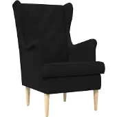 vidaXL fauteuil Noir tissu