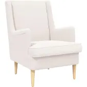 vidaXL fauteuil Crème Tissu en laine de mouton