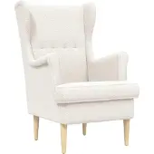 vidaXL fauteuil Crème tissu