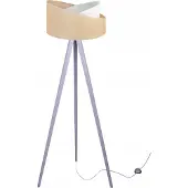 Light11 HOME Lampadaire à trois pieds, bois, jute, abat-jour, 45 cm