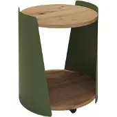 Vicco Table basse Lofta Vert 40x40cm, Model 58701