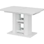 Vicco Table de salle à manger Fenaro Blanc 120-160 x 80 cm, Model 59611
