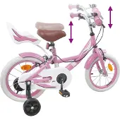 vidaXL Vélo pour enfant 16 pouces, pour les 4-6 ans, rose clair
