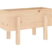 vidaXL Jardinière 62x30x38 cm bois massif de pin