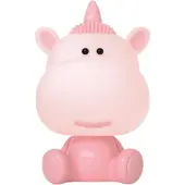 Luxus Europe - Lampe de chevet licorne rose pour chambre d'enfant - Veilleuse LED sans fil pour enfants - Rechargeable par USB-C