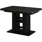 Vicco Table de salle à manger Fenaro Noir 120-160 x 80 cm, Model 59607