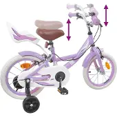 vidaXL Vélo pour enfant 12 pouces, pour les 2-4 ans, violet
