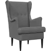 vidaXL fauteuil Gris foncé tissu