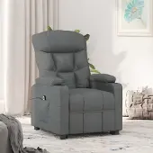 Prolenta Maison Exclusive - Fauteuil relax électrique gris foncé tissu
