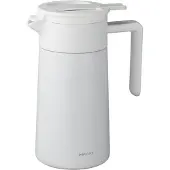 Hario Pichet isotherme à double paroi avec revêtement en céramique, 600 ml – blanc