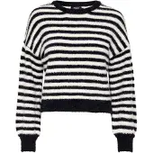 ONLY Pull-over 'ONLPiumo' noir / blanc