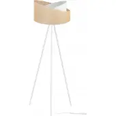 Light11 HOME Lampadaire, trépied, métal, abat-jour en jute, 45 cm