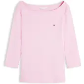 Tommy Hilfiger Ww0ww49928 3/4 Sleeve T-shirt Rose M Femme