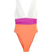 Next Maillot de bain orange / fuchsia / blanc