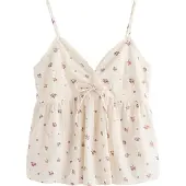 Next Haut vert foncé / rose ancienne / blanc cassé