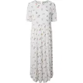 Pieces Evie Ankle Short Sleeve Long Dress Blanc S Femme