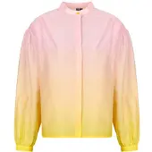 Pieces Chemise PCBIBIANE LS WVN SHIRT femmes - Rose - EU L
