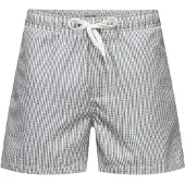 Only & Sons Shorts de bain 'ONSTed' vert / blanc