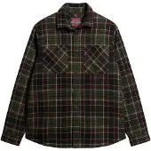 Superdry Veste mi-saison marron / vert / noir / blanc