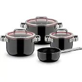 WMF Fusiontec Function Pro, Topf-Set, 4-teilig, Black 3201114086 4000530759818
