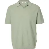 Selected Mattis Short Sleeve Polo Vert M Homme