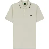 BOSS pour homme. 50559365 Polo Birdie Paule beige (L), Casuel, Coton, Manche courte