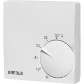Eberle Thermostat d'ambiance RTR S 6121 6, Thermostat d'ambiance Slimline, Thermostat, Blanc