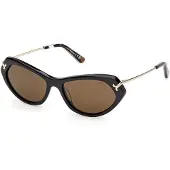 Pucci Ep0251 Woman Sunglasses Noir Brown/CAT3 Femme