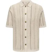 Only & Sons Vestes en maille 'ONSTobby' beige / gris / taupe
