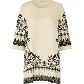 Masai Tunique 'MaBai' beige clair / noir