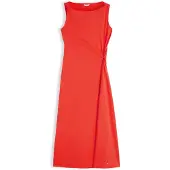 Tommy Hilfiger Ww0ww50041 Sleeveless Midi Dress Rouge XL Femme