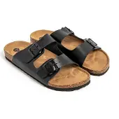 Espargatas Tongs hommes femmes antidérapantes confortables chaussures de plage/piscine/urbaines noir 38 EU -UEVOL