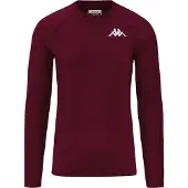 Kappa Vurbat Long Sleeve Base Layer Rouge L Homme