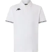 Kappa Barli Short Sleeve Polo Blanc M Homme