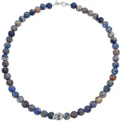 KUZZOI Chaîne beige / bleu / marron / roseau