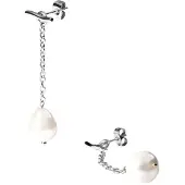 Purelei Boucles d'oreilles 'Drop Pearl' argent