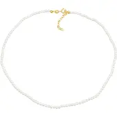 Elli Chaîne or / blanc perle