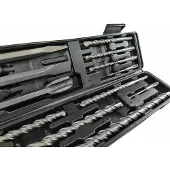 Silver Coffret forets et burins SDS Plus 12 pièces