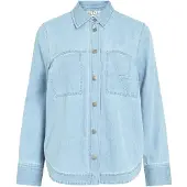 ROUGE EDIT Chemisier bleu clair