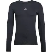 Adidas Techfit Long Sleeve T-shirt Noir 3XL / Regular Homme