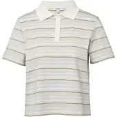 s.Oliver T-shirt gris clair / vert / blanc