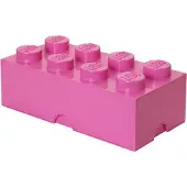 LEGO Boîte de rangement - 8 Boutons - 50x25x18 - Rose - - UneTaille - Boîte