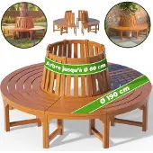 Casaria Banc de jardin 190cm en bois d'eucalyptus