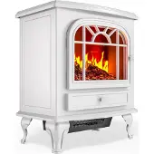 Monzana Cheminée électrique chauffante 2000W - Blanc