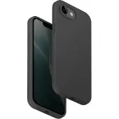 Uniq Cover Lino Magsafe Iphone 16e Noir (-ip16ehyb-linogry)