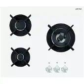 Airlux Table verre gaz 3 feux 60cm - - AV635HWH -