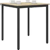 vidaXL Table d'appoint, 70 x 70 x 75 cm, panneau de fibres de bois, imitation chêne Sonoma