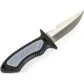 Cressi Grip Knife Noir,Argenté